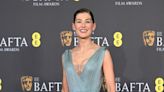 Rosamund Pike Is Enchanting in a Cool-Blue V-Neck Gown at the 2024 BAFTA Awards