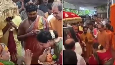 ...Pained To See Uddhav Thackeray Being Betrayed': Jyotirmath...Shankaracharya Backs Shiv Sena (UBT) Chief, Arrives At Matoshree...