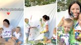 This mom’s colorful photoshoot idea is fun for the whole family