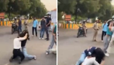 Girls Get Into Fist Fight Over Instagram Reel Comments, Police Watch On