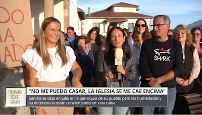 La denuncia de una joven asturiana en el programa de Ana Rosa por el estado de la iglesia de su boda: 'No me puedo casar'