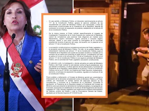 Dina Boluarte no quiere ser investigada ni allanada: Los detalles de la demanda competencial que presentará ante el TC