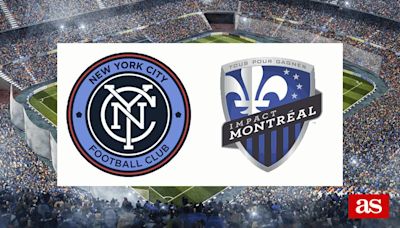New York City vs Montreal Impact: estadísticas previas y datos en directo | MLS - Liga USA 2024