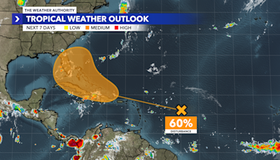 Tracking the Tropics: Disturbance has a 60% chance of development