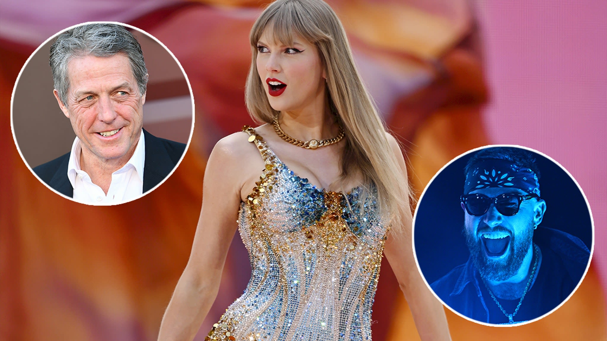 Hugh Grant Weighs in on Taylor Swift's 'Gigantic Boyfriend' as He Brings Family to Eras Tour