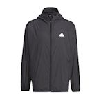 Adidas TH LW WV JKT [IT3940] 男 連帽 外套 運動 訓練 休閒 輕便 透氣 防曬 薄外套 黑