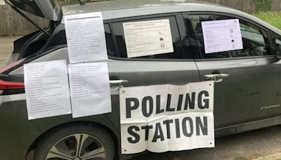 Election chaos as voters forced to vote out of car boot after staff locked out