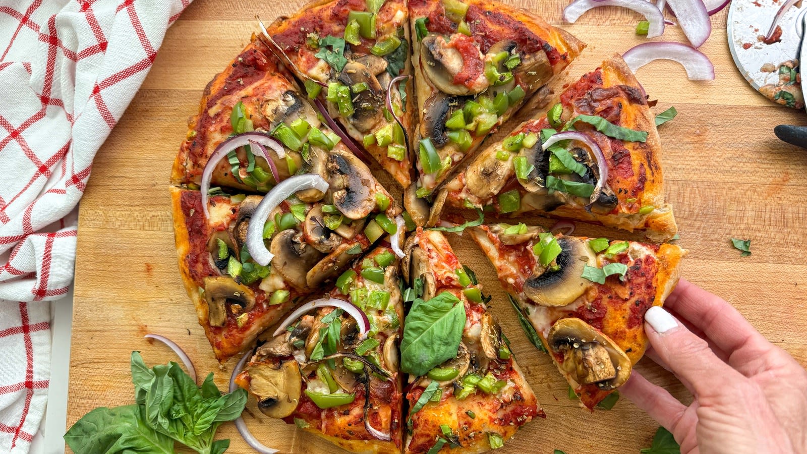 Veggie Lovers Cast Iron Pizza Recipe