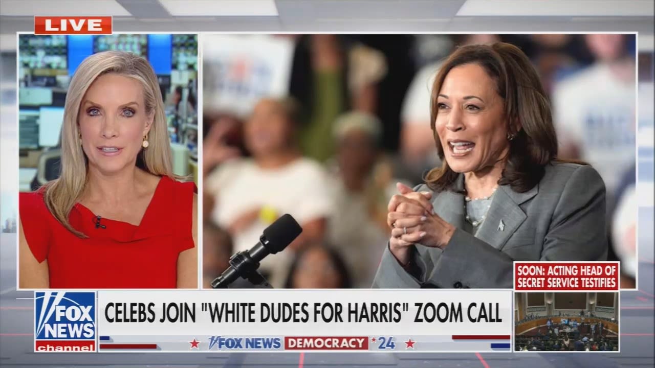 Fox News' Dana Perino compares the Democratic organizing group “White Dudes for Harris” to “racial segregation”