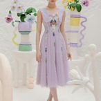 ♥ 裁縫師公主 ♥韓蕾絲洋裝小禮服裙 淺紫色/杏色