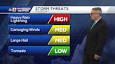 Rising Triad storm chances include a risk for severe weather