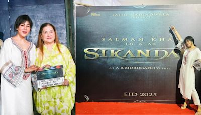 Warda Nadiadwala Drops Pics From Salman Khan Starrer Sikandars Mahurat Shot