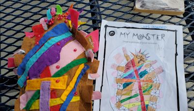 Making monsters: La Jolla Elementary and Muirlands Middle schools collaborate on art and engineering project
