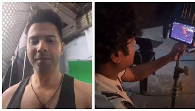 Varun Dhawan shares BTS video from the sets of 'Baby John'; says he's on a set for first time where four units are working together - See photos - Times of India