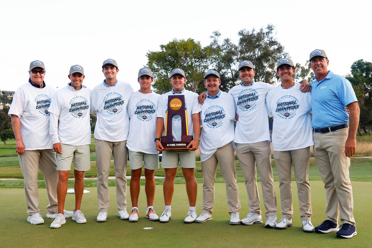 Central York grad Bacha, Auburn win 2024 NCAA men's golf title, first in school history