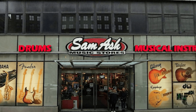 Sam Ash closing Midtown flagship store, 18 locations nationwide