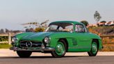 Mercedes 300SL gullwing with unique Mittelgrün paint can be yours