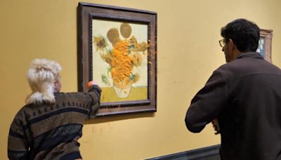 Activists throw soup on Van Gogh paintings just hours after 2 jailed in similar attack. Watch