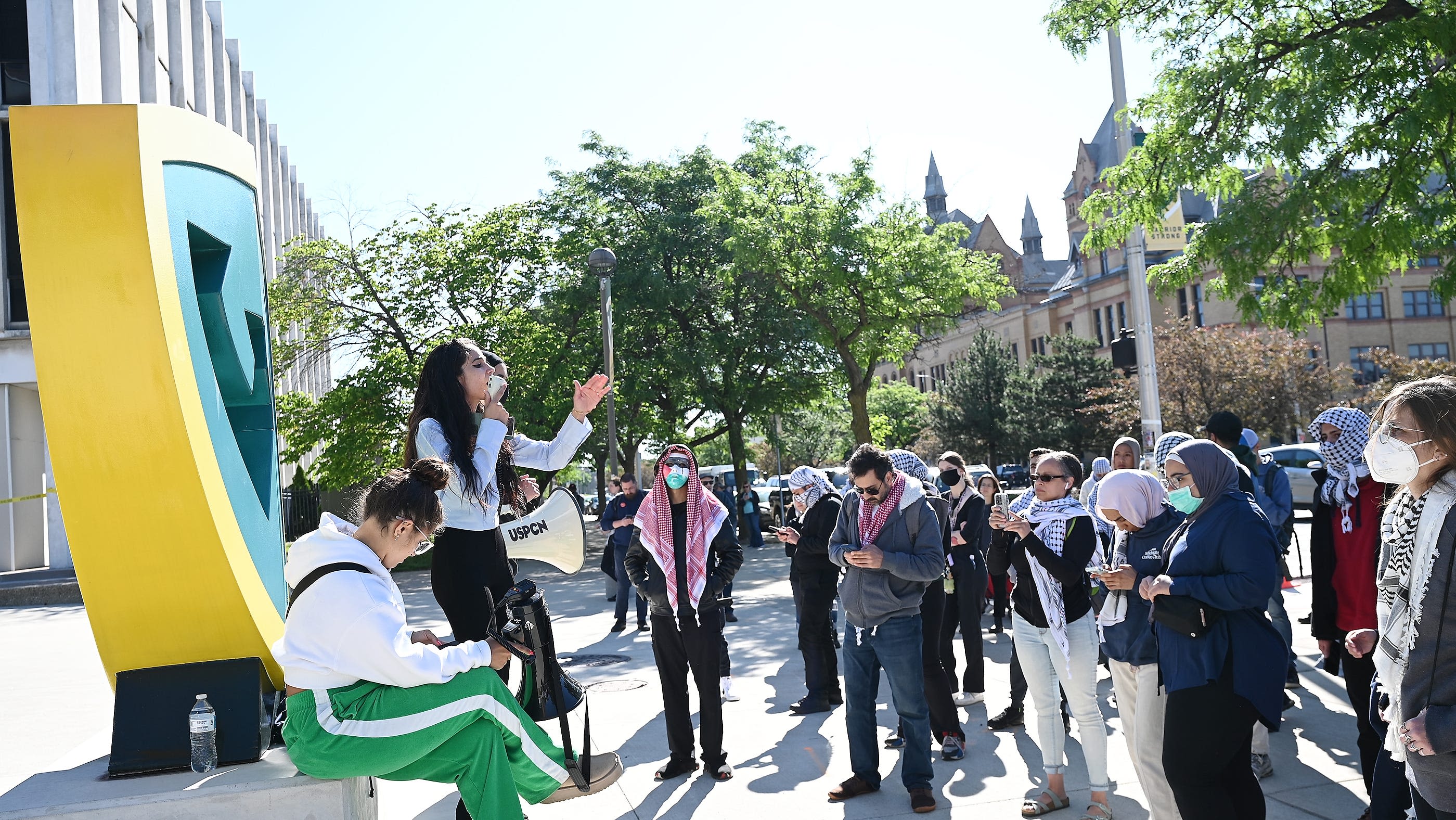 Wayne State protesters released after Thursday arrests