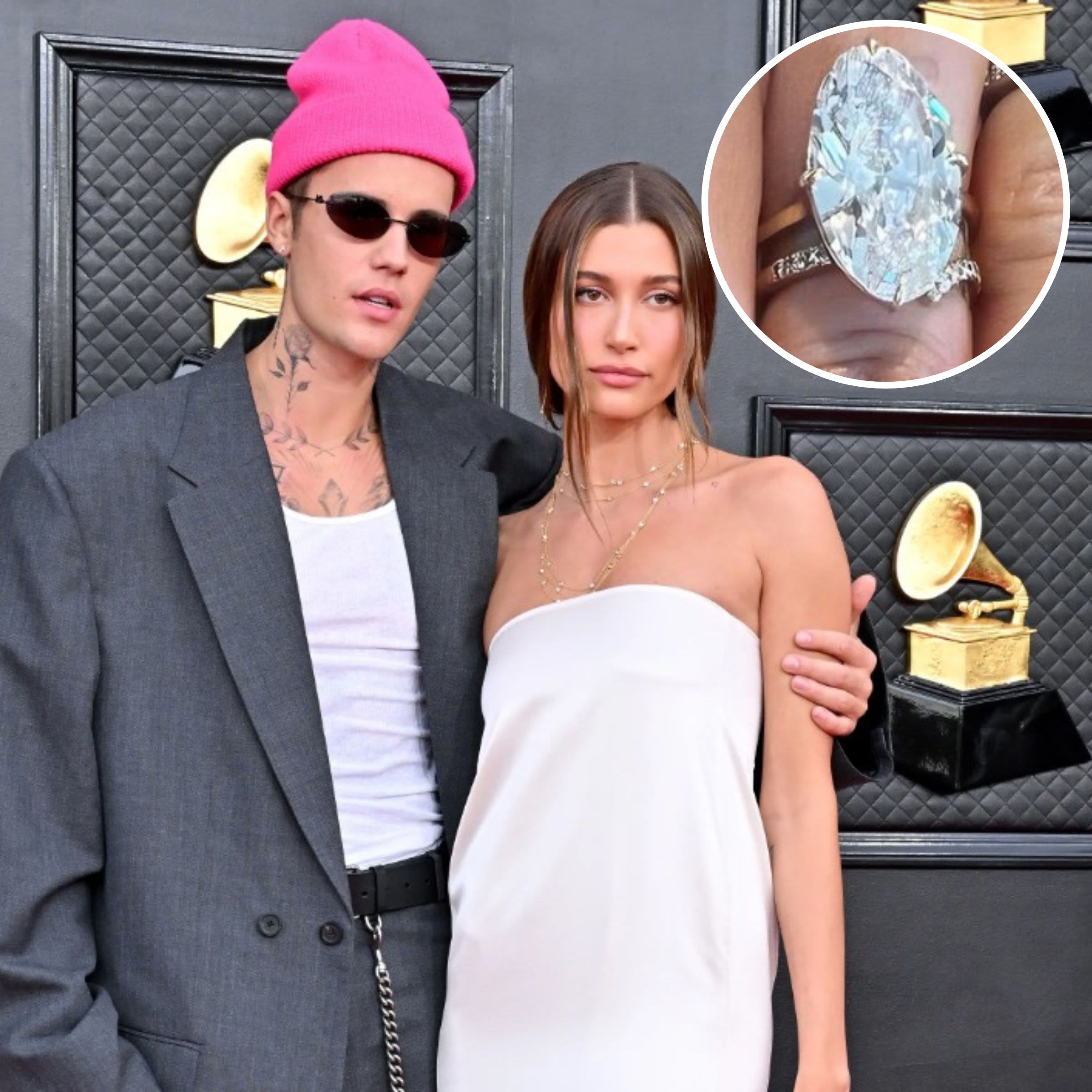 Pregnant Hailey Bieber Shows Off Massive Diamond Ring ‘Push Present’ From Justin After Vow Renewal
