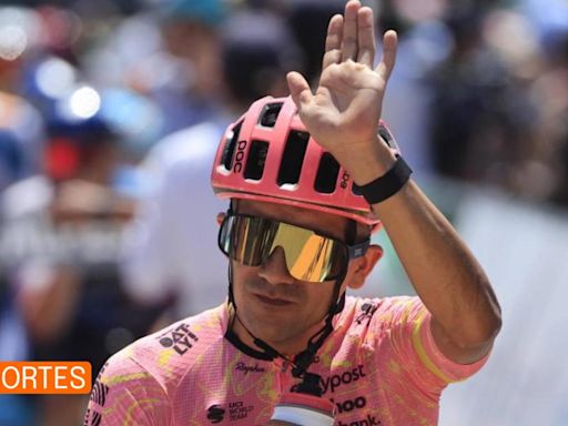 Richard Carapaz en el Tour de Francia, etapa 19