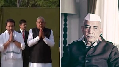 Vice President Jagdeep Dhankhar Pays Tribute To Former PM Chaudhary Charan Singh On His 37th Death Anniversary; Watch