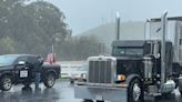 Veterans on motorcycles brave rain to escort traveling Vietnam War memorial to SLO