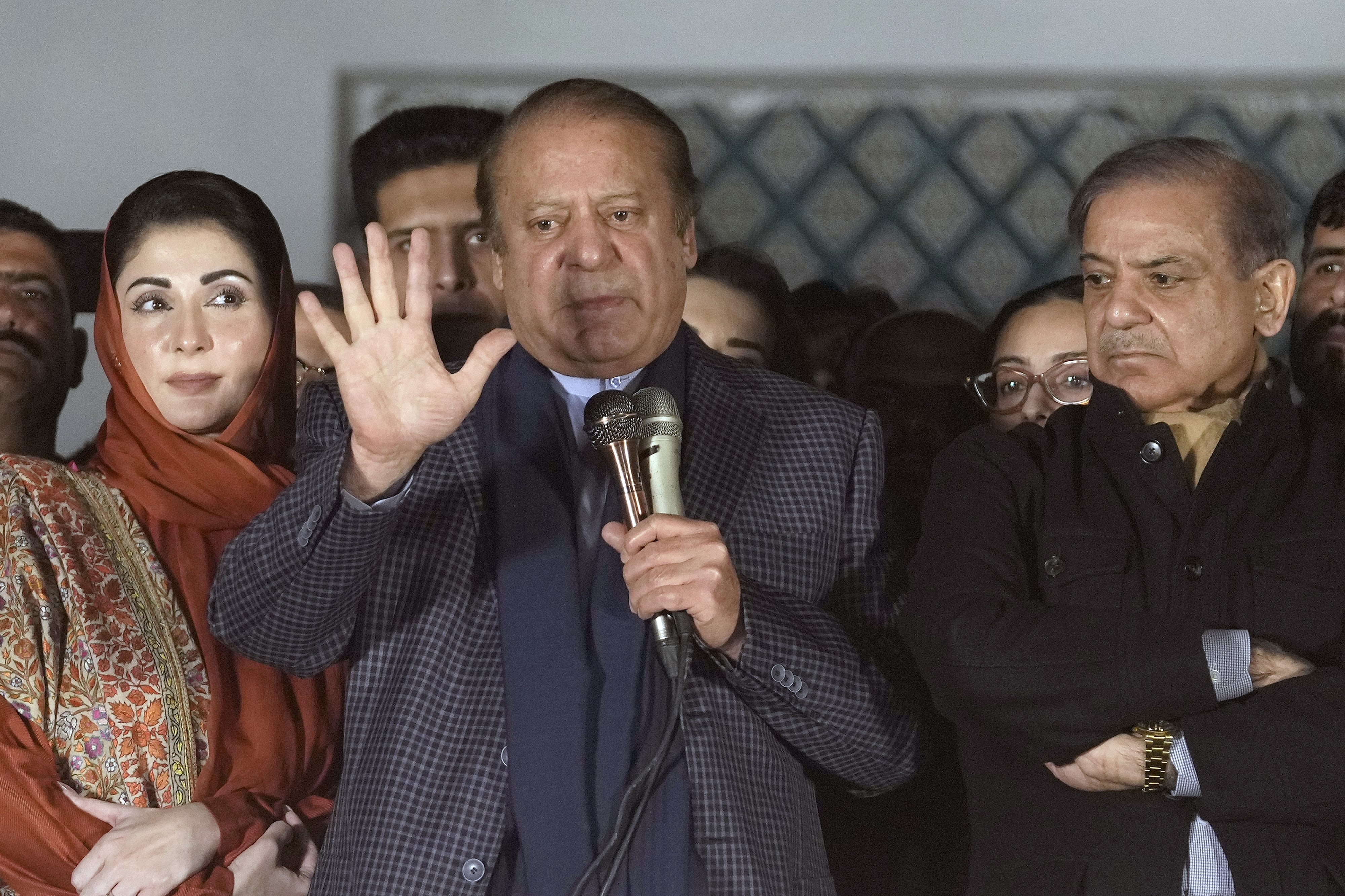 Pakistan's former Prime Minister Nawaz Sharif is reelected as president of ruling party