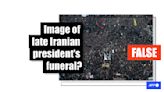 Photo shows 2020 mourners for Iranian general, not Raisi