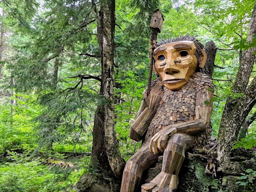 Trolls in the northern Minnesota woods with a message