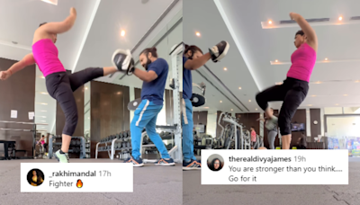 Hina Khan Takes Up Kick-Boxing Amid Breast Cancer Treatment; Fans Laud Her Spirit