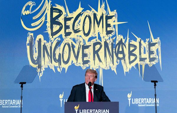 Trump tries to rewrite what happened at Libertarian Convention after he was booed on stage