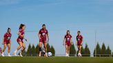 Entrenamiento de la selección española femenina cara los juegos olímpicos y la Euro 2025