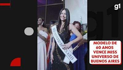 Modelo de 60 anos que concorreu ao prêmio Miss Universo Argentina fica sem a coroa