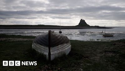 Danny Boyle's 28 Years Later film shooting on Holy Island