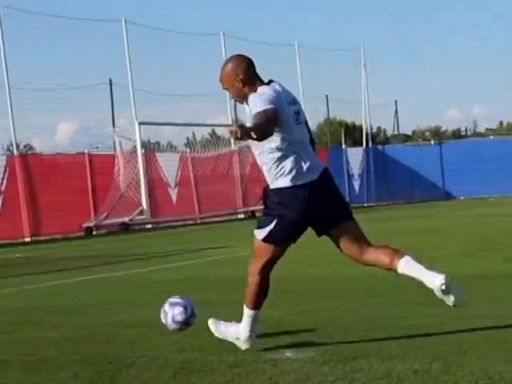 Thierry Henry shows he's still got it with cheeky penalty ahead of Olympics