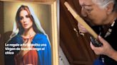 Abuela recibe imagen de la Virgen con el rostro de Lana del Rey