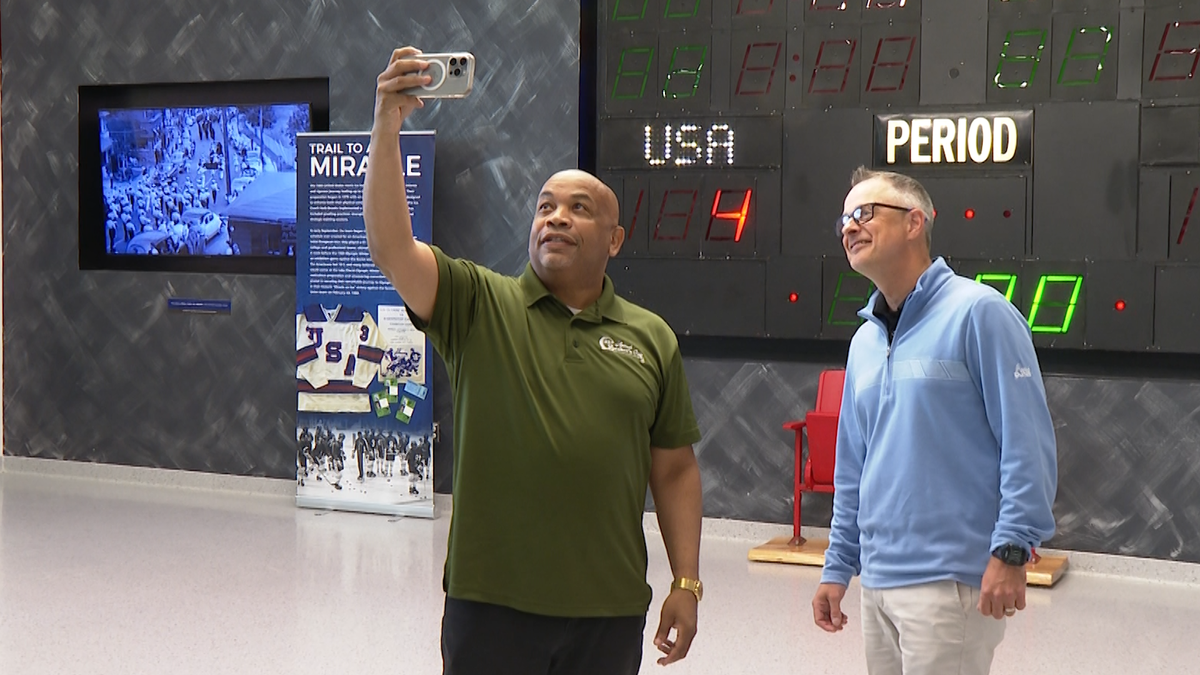 New York state assembly speaker Carl Heastie tours Olympic facilities in Lake Placid