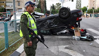 Israeli minister rushed to hospital after car flips in terrifying crash