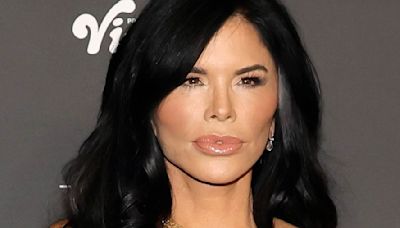 Lauren Sanchez spills out of a low-cut tube dress in New York