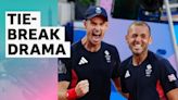 Andy Murray video: Murray and Dan Evans save five match points in tie-break comeback at Paris 2024