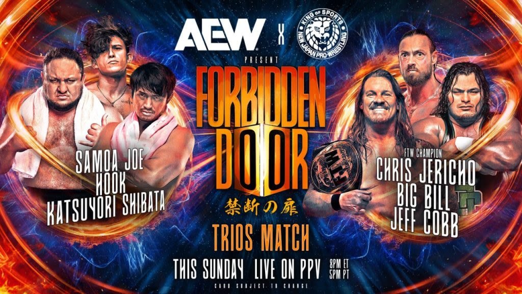 AEW x NJPW Forbidden Door: Samoa Joe, HOOK, & Katsuyori Shibata vs. The Learning Tree & Jeff Cobb Result
