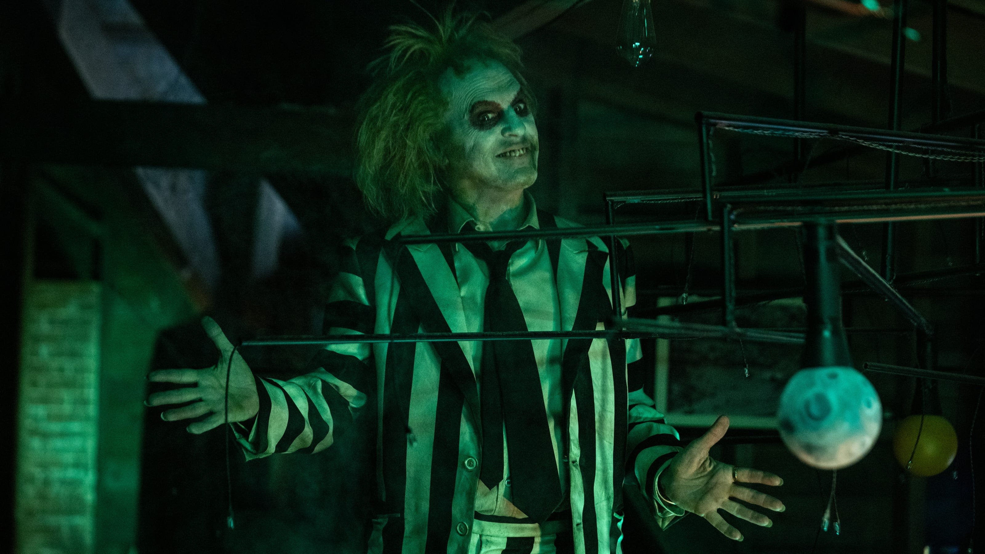 'Beetlejuice Beetlejuice' costume display at Cinemark Tinseltown movie theater Aug. 4-13