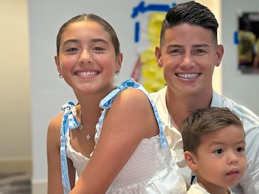 Tras su triunfo, James Rodríguez celebra su cumpleaños 33 junto a sus hijos