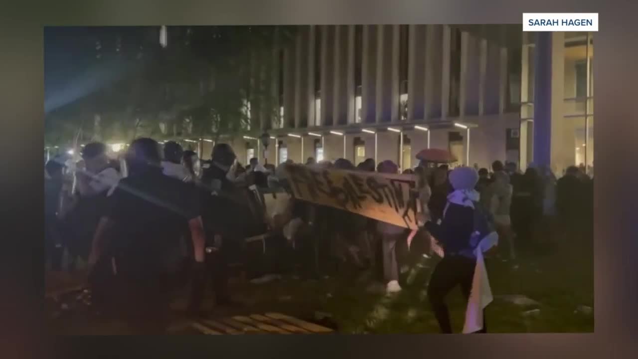 VCU crews clean up after Pro-Palestinian protest, arrests