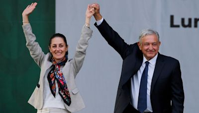 Mexico’s presidential front-runner walks a thin, tense line in following outgoing populist