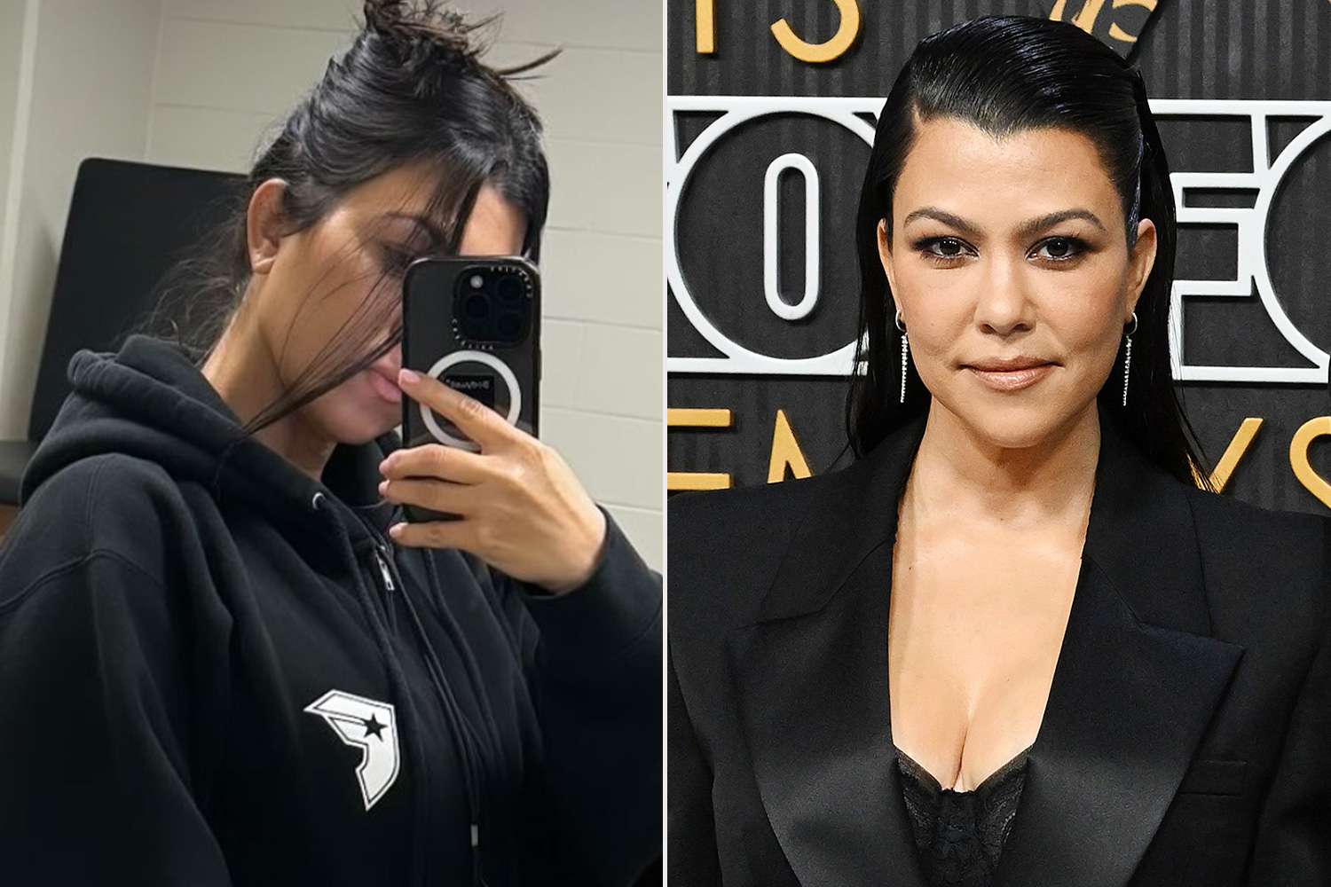 Kourtney Kardashian Opts for All-Black Rocker Look for Travis Barker’s Blink-182 Show in Miami