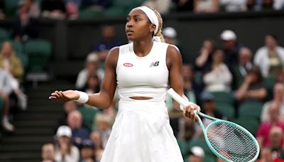 Coco Gauff upset by fellow American Emma Navarro in straight sets at Wimbledon