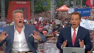 Nick Saban smiling and singing Wagon Wheel on College GameDay has fans in awe