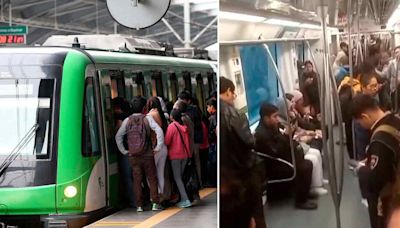 Metro de Lima: reportan largas colas y vagones de la Línea 1 varados rumbo a Villa El Salvador